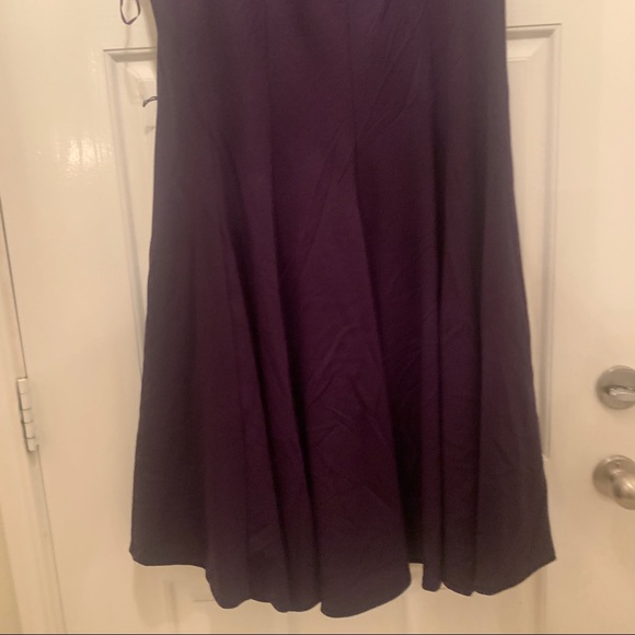 Purple Bejewled Flare Tail Dress - Picture 7 of 16